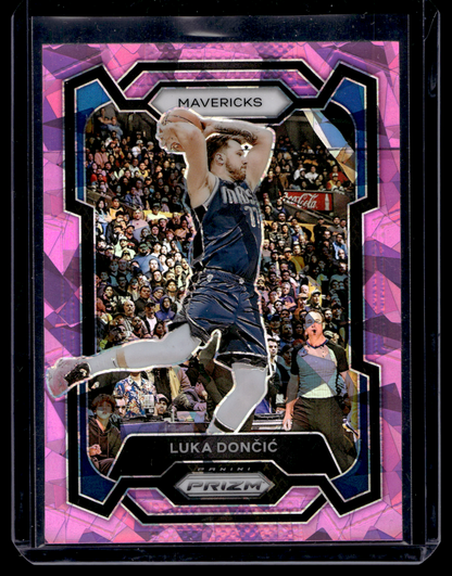 2023-24 Panini Prizm - Pink Ice Prizm - Luka Doncic #110