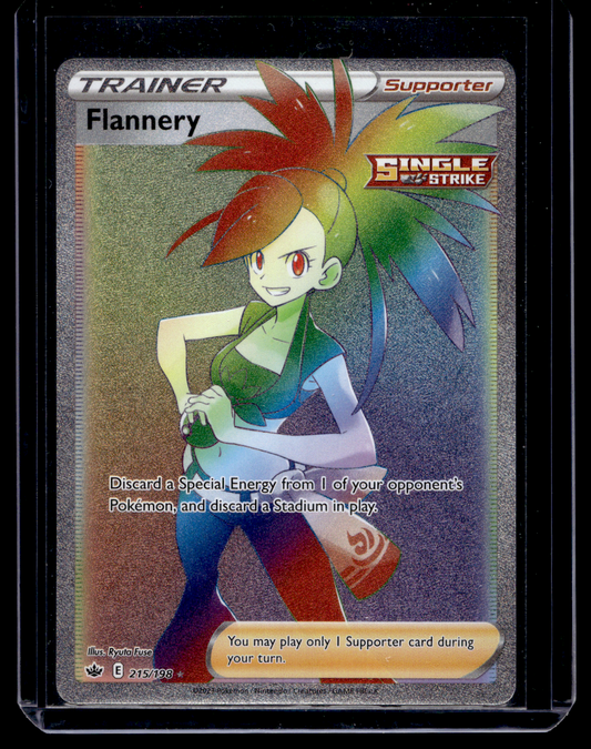 2021 Pokemon Sword & Shield - Chilling Reign - Rainbow - Flannery #215