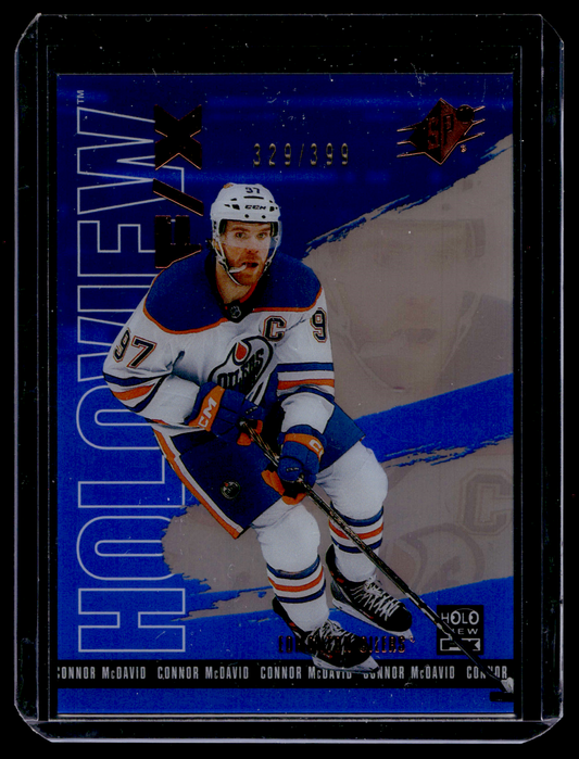 2024-25 Upper Deck SPx - Holoview F/X - Blue - Connor McDavid #HV-8 /399