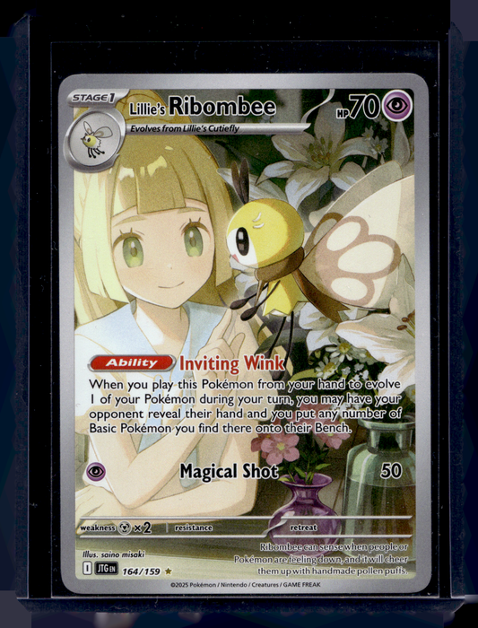2025 Pokemon - Scarlet & Violet - Journey Together - Illustration Rare - Lillie's Ribombee #164