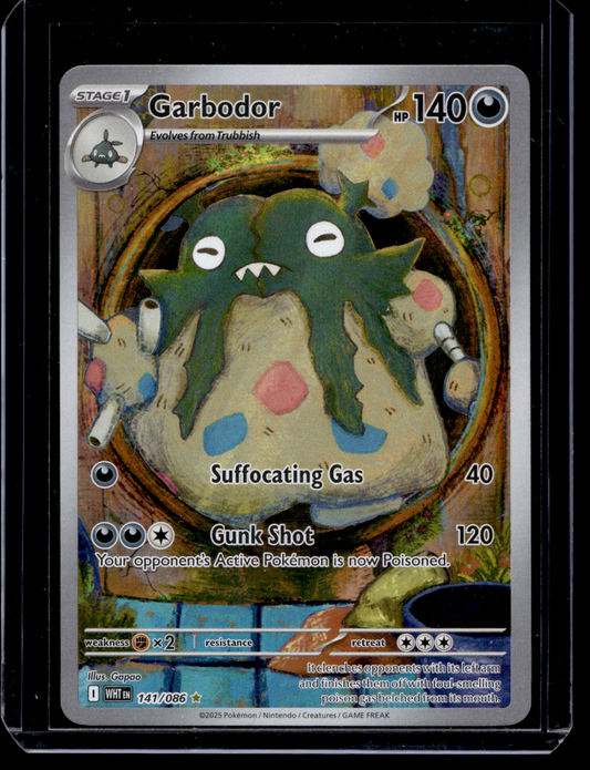 2025 Pokemon Scarlet & Violet - White Flare - Illustration Rare - Garbodor #141