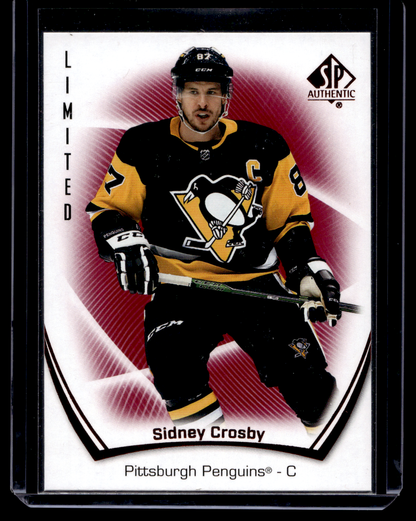 2021-22 Upper Deck SP Authentic - Limited Red - Sidney Crosby #87