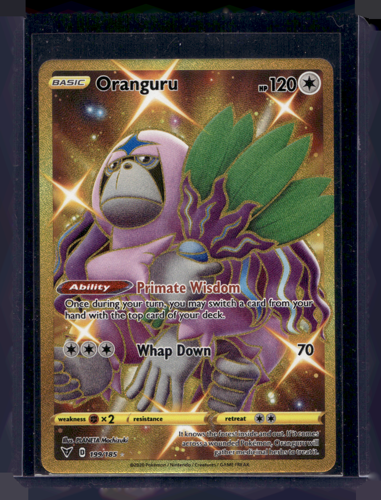 2020 Pokemon Sword & Shield - Vivid Voltage - Ultra Rare - Secret - Oranguru #199