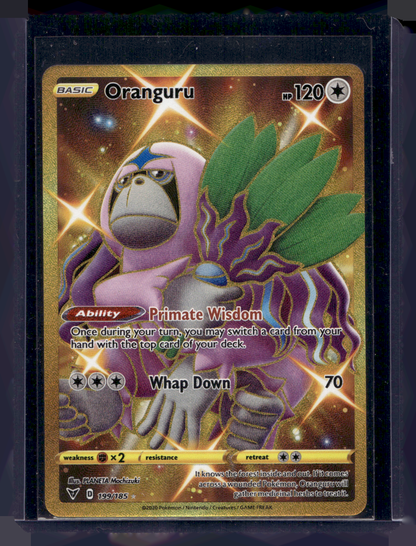 2020 Pokemon Sword & Shield - Vivid Voltage - Ultra Rare - Secret - Oranguru #199