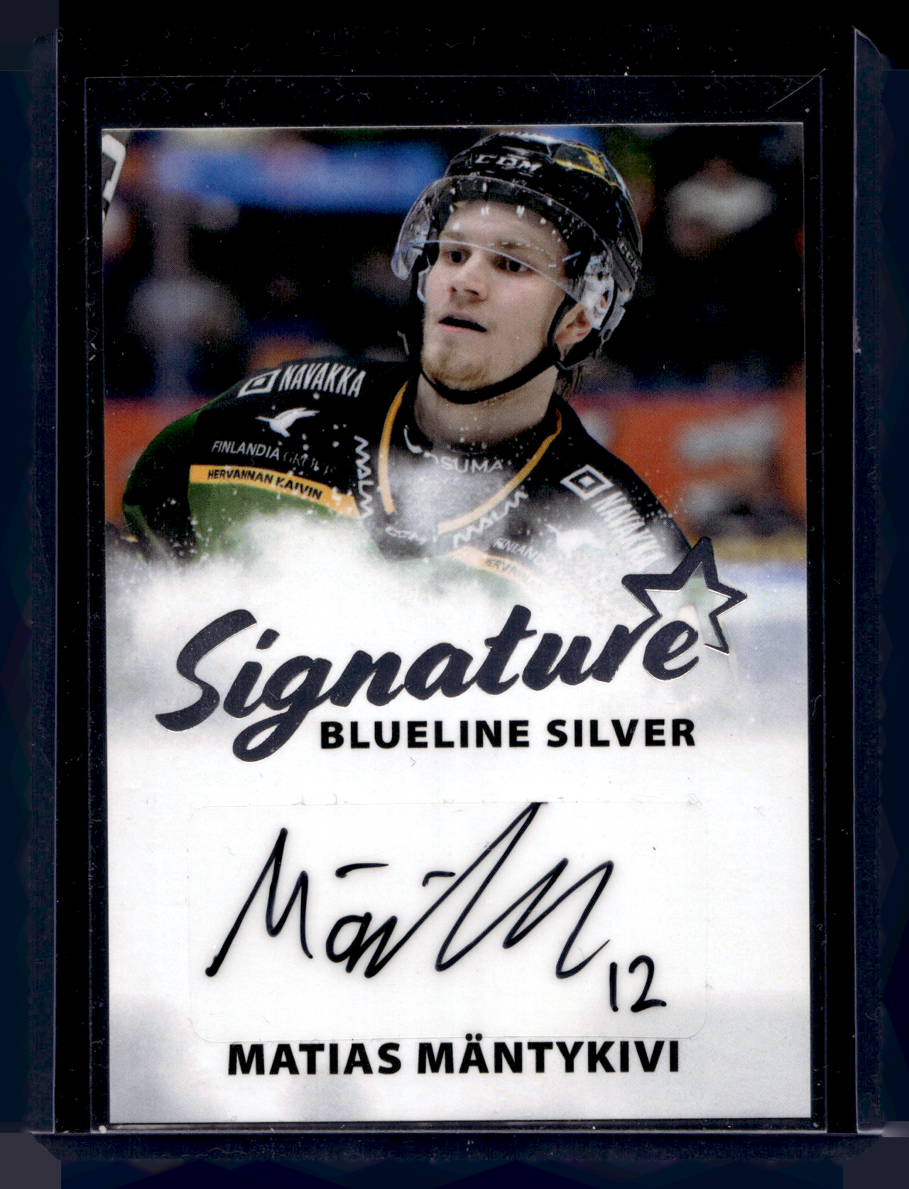2024-25 Blueline Signature Silver - Matias Mäntykivi #AU-MM /100