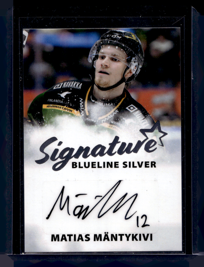 2024-25 Blueline Signature Silver - Matias Mäntykivi #AU-MM /100