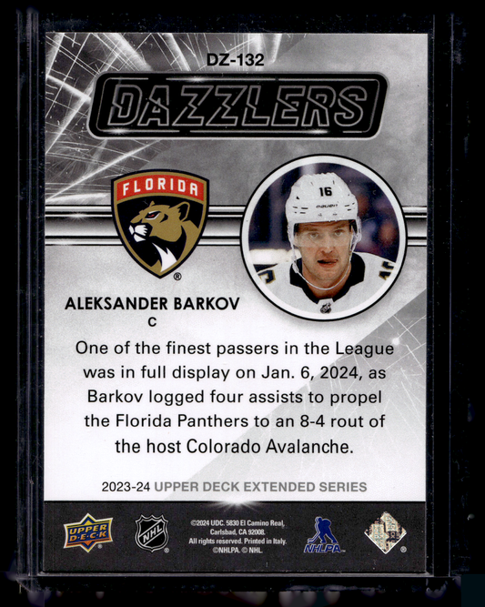 2023-24 Upper Deck Extended Series - Dazzlers - Blue - Aleksander Barkov #DZ-132