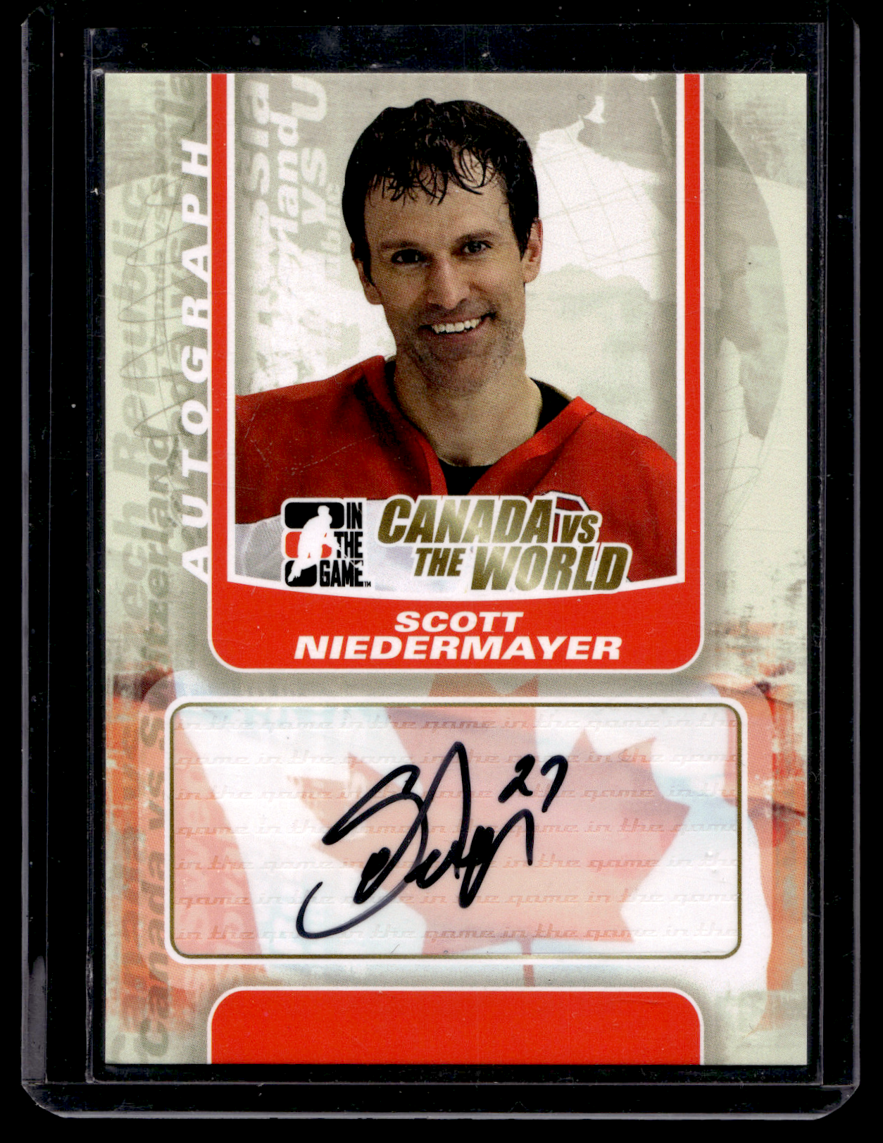 2011-12 In the Game Canada VS the World - Autographs - Scott Niedermayer #A-SN