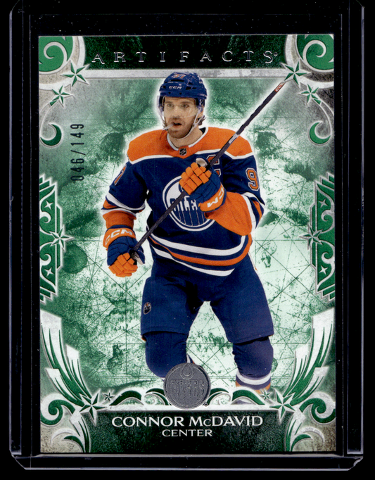 2024-25 Upper Deck Artifacts  - Emerald - Stars - Connor McDavid #152 /149