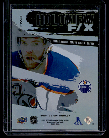 2024-25 Upper Deck SPx - Holoview F/X - Connor McDavid #HV-8