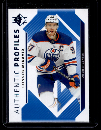 2023-24 Upper Deck SP - Retail Authentic Profiles - Blue - Connor McDavid #AP-1