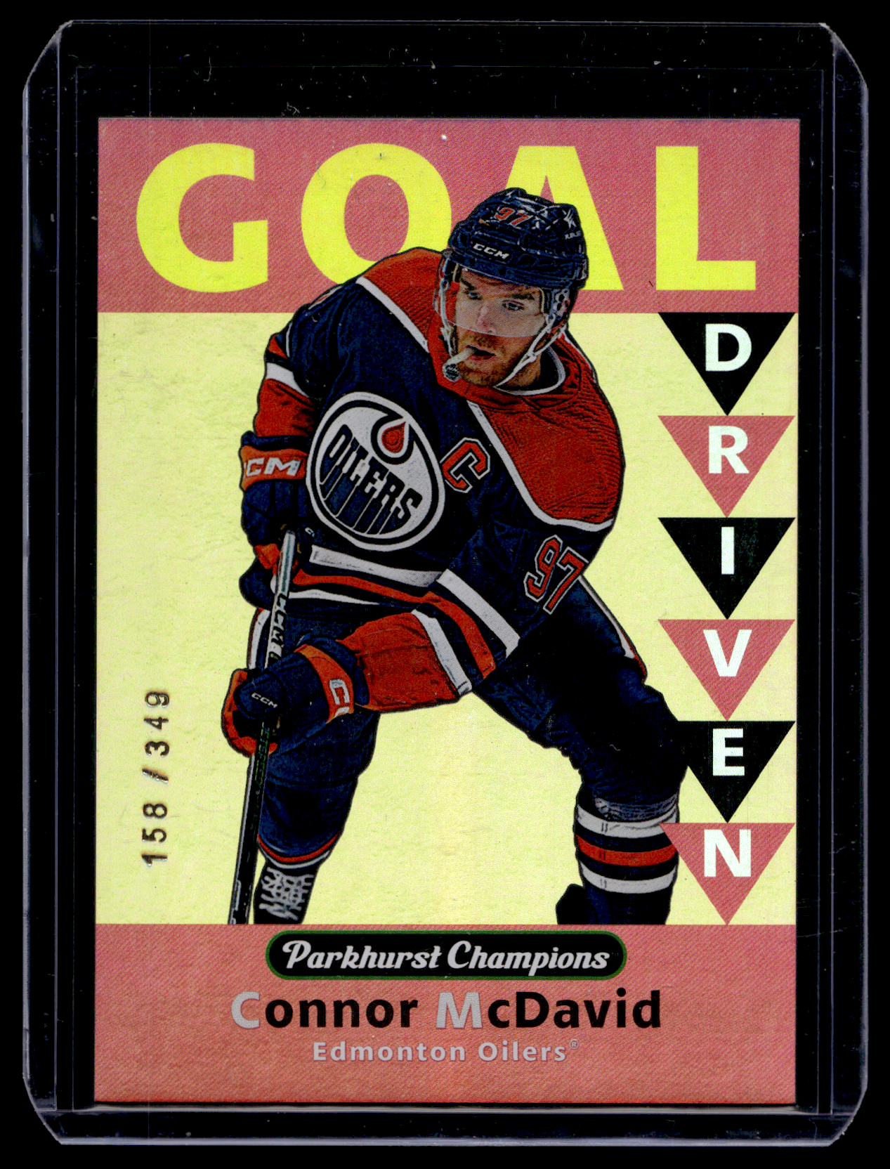 2023-24 Upper Deck Parkhurst Champions - Goal Driven - Gold - Connor McDavid #GD-35 /349