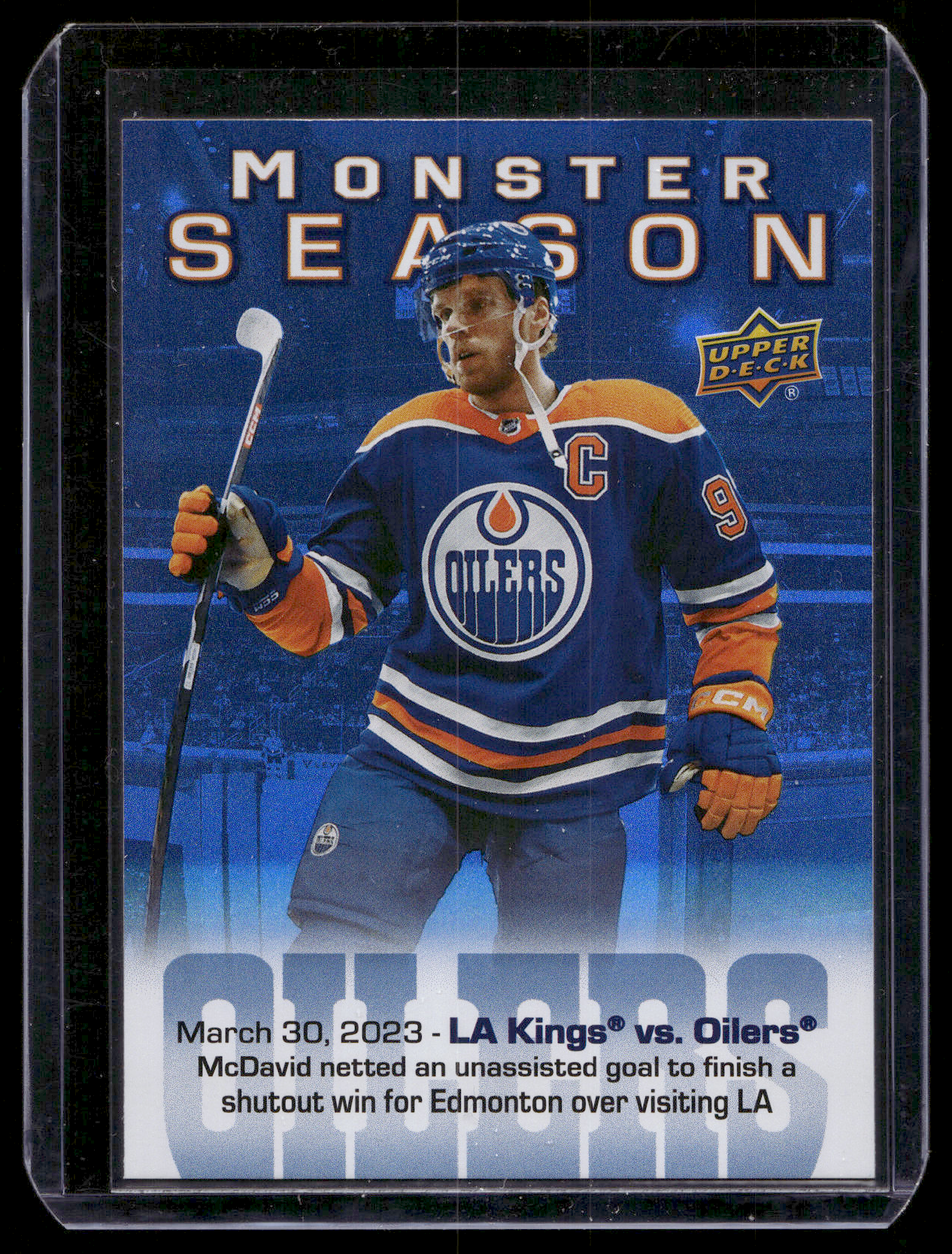 2023-24 Upper Deck Series 2 - Monster Season - Connor McDavid #MS-76