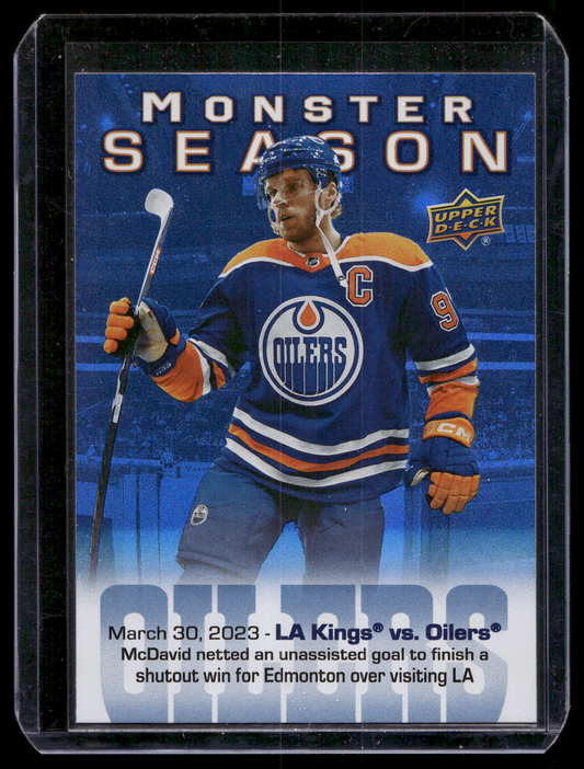 2023-24 Upper Deck Series 2 - Monster Season - Connor McDavid #MS-76