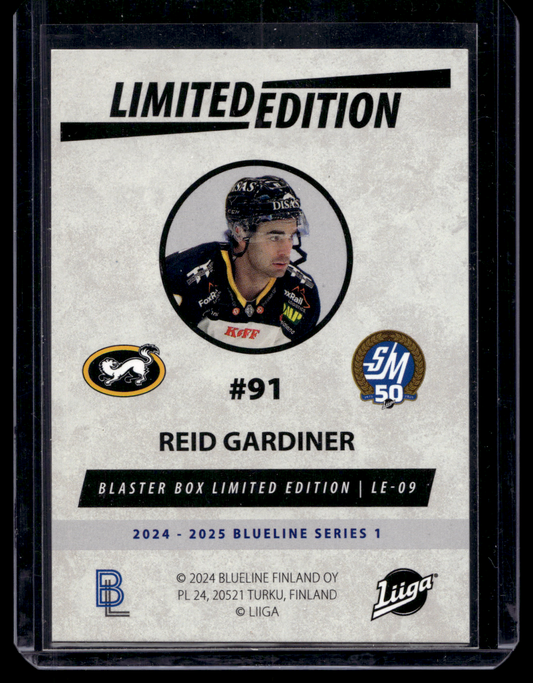2024-25 Blueline Limited Edition Yellow - Reid Gardiner #LE-09