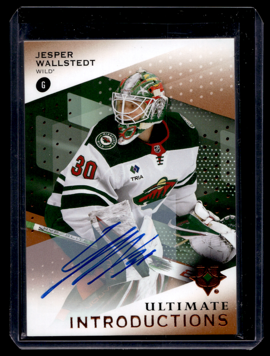 2024-25 Upper Deck Ultimate Collection - Ultimate Introductions - Autographs - Jesper Wallstedt #UI-JW RY