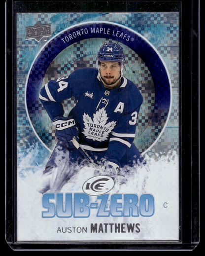 2023-24 Upper Deck Ice - Sub Zero - Auston Matthews #SZ-3