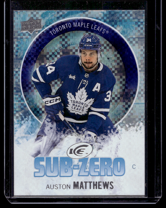 2023-24 Upper Deck Ice - Sub Zero - Auston Matthews #SZ-3