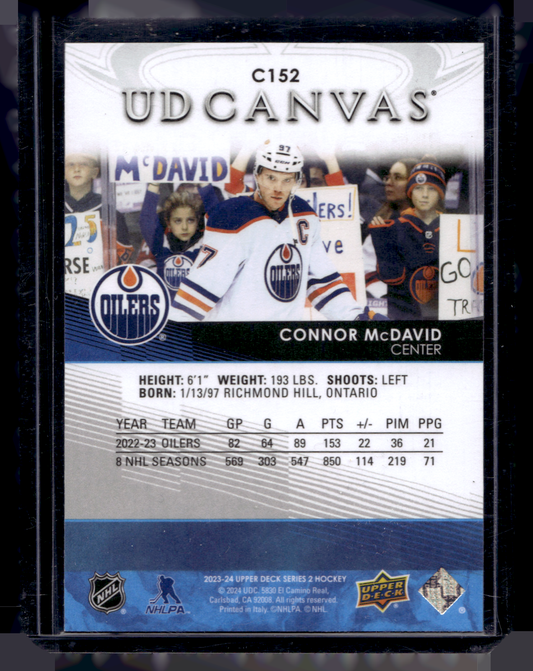 2023-24 Upper Deck Series 2 - UD Canvas - Connor McDavid #C152