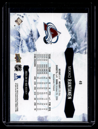 2023-24 Upper Deck Ice - Green - Mikko Rantanen #49