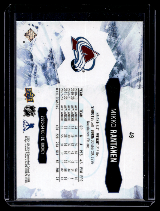 2023-24 Upper Deck Ice - Green - Mikko Rantanen #49