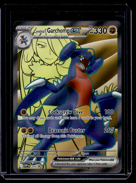 2025 Pokemon - Scarlet & Violet - Black Star Promos - Promos - Cynthia's Garchomp ex #204