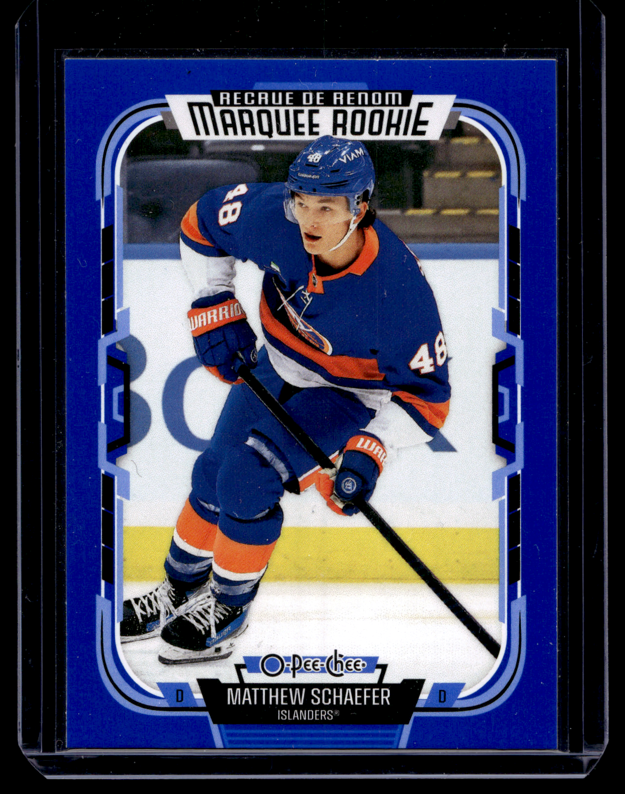 2025-26 O-Pee-Chee - Blue Border - Marquee Rookies - Matthew Schaefer #592 RC