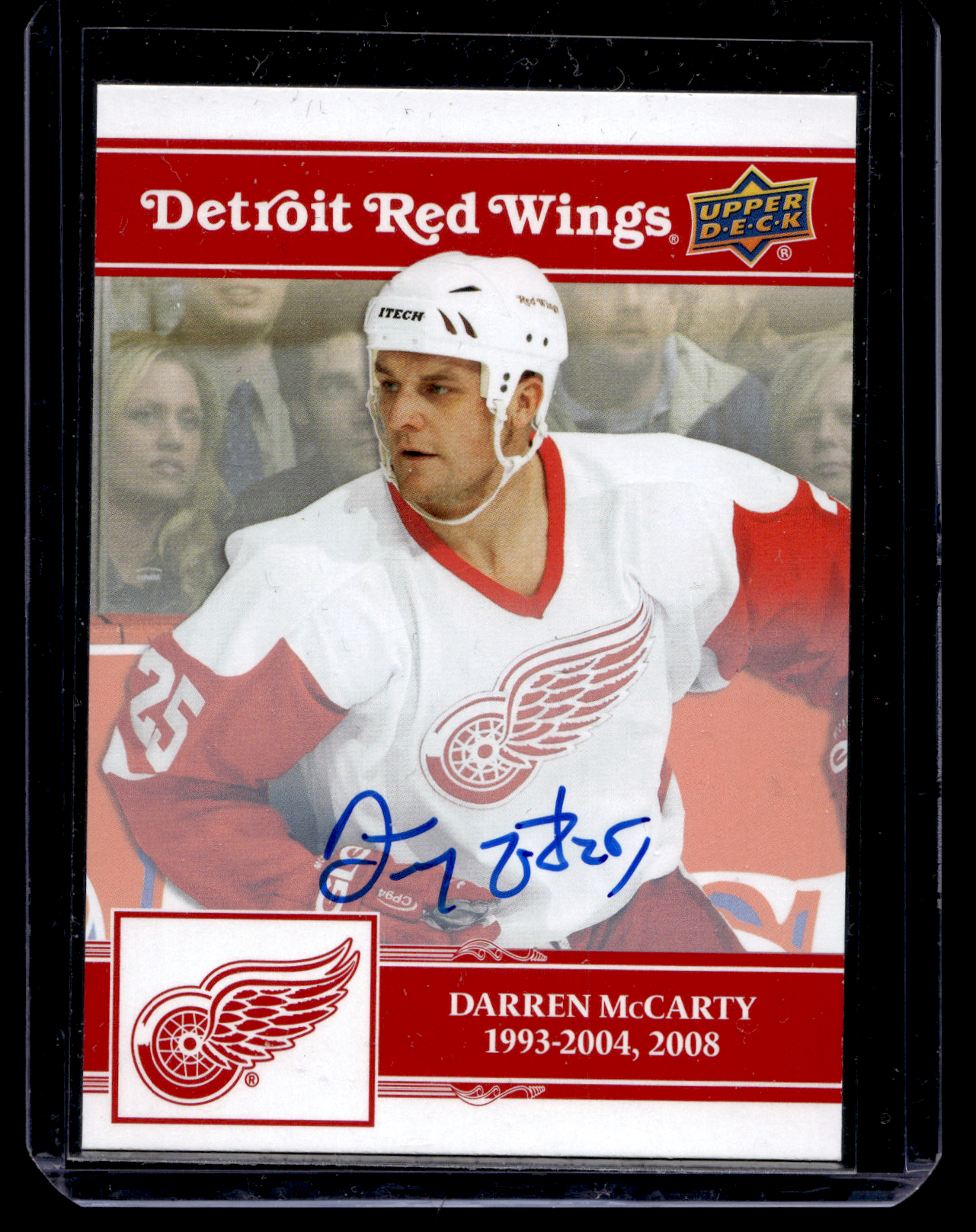 2025-26 Upper Deck Detroit Red Wings Centennial - Red Autographs - Darren McCarty #28