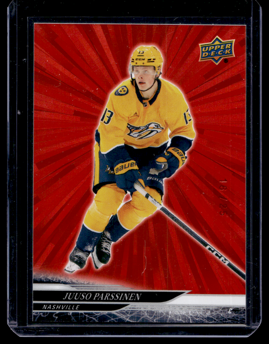 2024-25 Upper Deck Extended Series - Outburst Red - Juuso Parssinen #578 /25