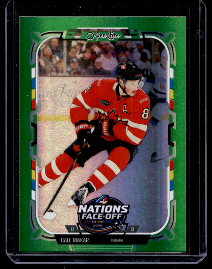 2025-26 O-Pee-Chee - Green Rainbow Foil - Cale Makar #528 /33