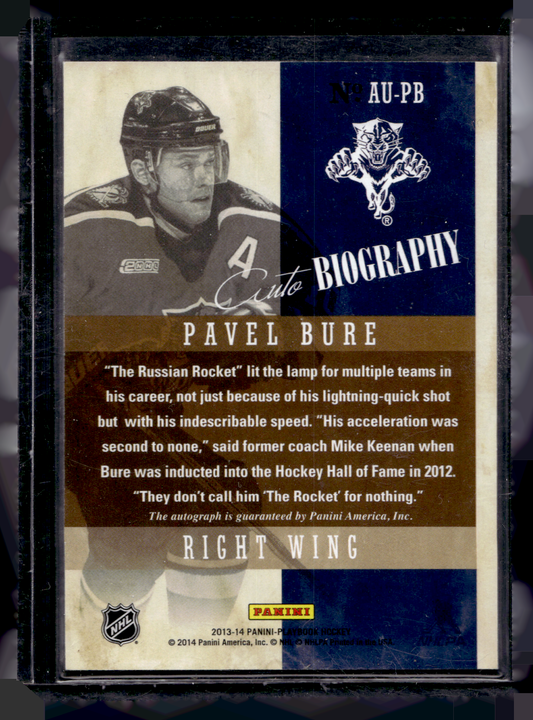 2013-14 Panini Playbook - Autobiography - Pavel Bure #AU-PB /99