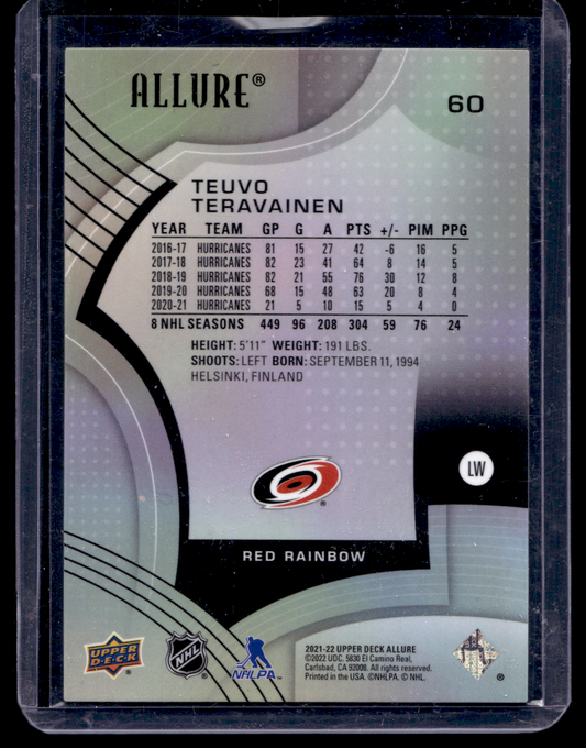 2021-22 Upper Deck Allure - Red Rainbow - Teuvo Teravainen #60