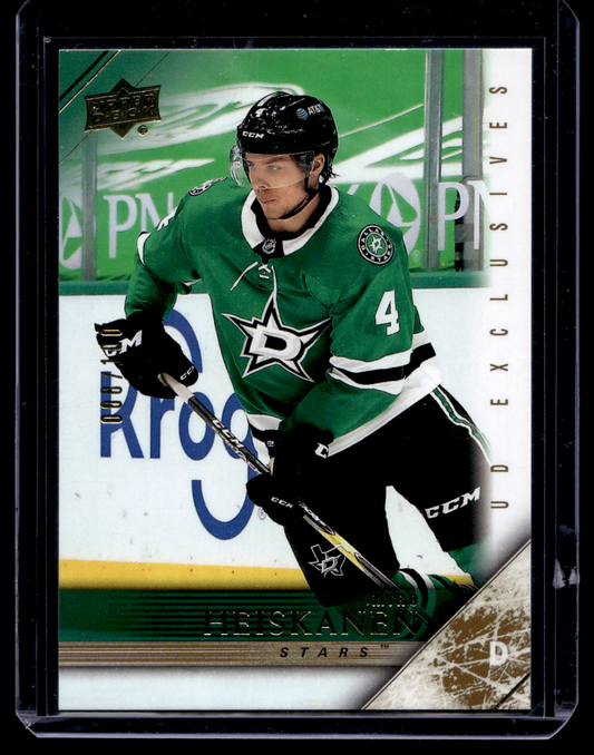 2020-21 Upper Deck Extended Series - 2005-06 Upper Deck Tribute - Exclusives - Miro Heiskanen #T-24 /100