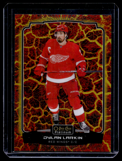 2022-23 Upper Deck OPC Platinum - Hot Magma - Dylan Larkin #80 /499