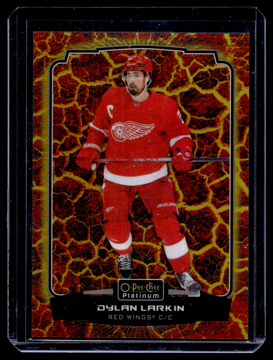 2022-23 Upper Deck OPC Platinum - Hot Magma - Dylan Larkin #80 /499