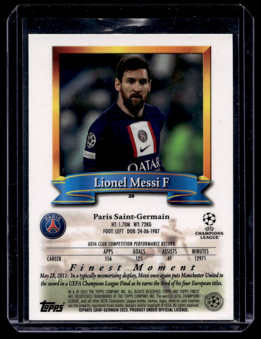 2022-23 Topps Finest Flashbacks UEFA - Lionel Messi #30