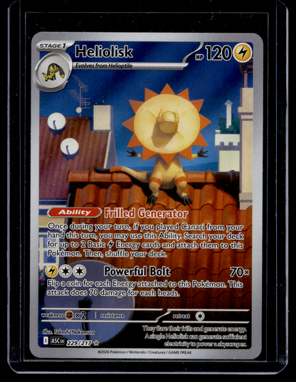 2026 Pokemon - Mega Evolutions - Ascended Heroes - Illustration Rare - Heliolisk #229