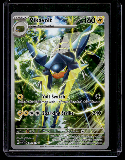 2026 Pokemon - Mega Evolutions - Ascended Heroes - Illustration Rare - Vikavolt #230