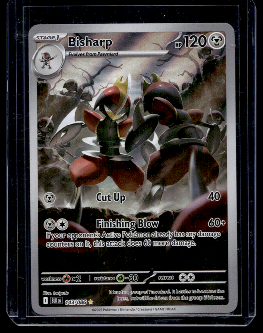 2025 Pokemon - Scarlet & Violet - Black Bolt - Illustration Rare - Bisharp #143
