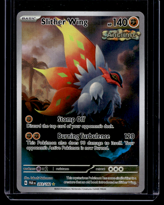 2023 Pokemon - Scarlet & Violet - Paradox Rift - Illustration Rare - Slither Wing #203