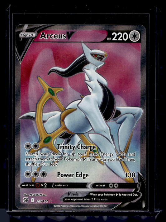 2022 Pokemon - Sword & Shield - Brilliant Stars - Full Art - Arceus V #165