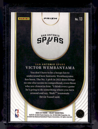 2023-24 Panini Select - Neon Icons - Green Prizm - Victor Wembanyama #13 RY