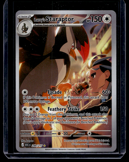 2026 Pokemon - Mega Evolutions Ascended Heroes - Illustration Rare - Larry's Staraptor #249