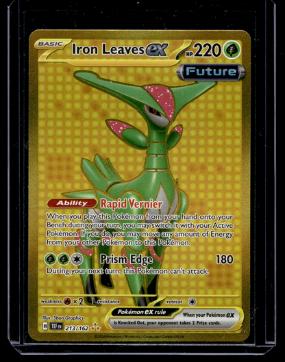 2024 Pokemon - Sword & Shield - Temporal Forces - Hyper Rare - Iron Leaves ex #213