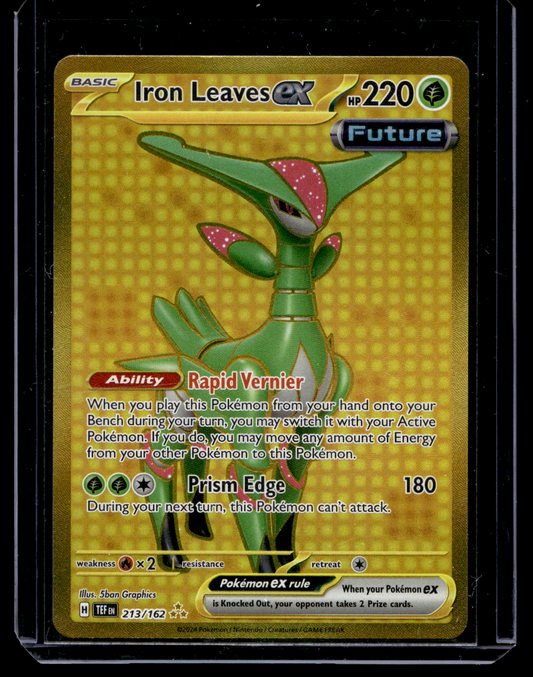 2024 Pokemon - Sword & Shield - Temporal Forces - Hyper Rare - Iron Leaves ex #213