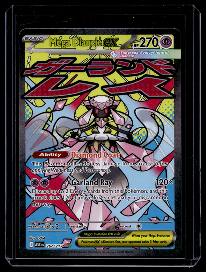 2026 Pokemon - Mega Evolutions Ascended Heroes - Mega Attax Rare - Méga Diancie ex #267