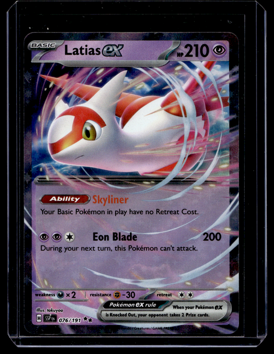 2024 Pokemon - Scarlet & Violet - Surging Sparks - Latias ex #076