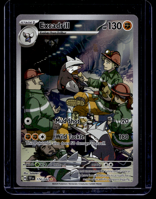 2024 Pokemon - Sword & Shield - Temporal Forces - Illustration Rare - Excadrill #174