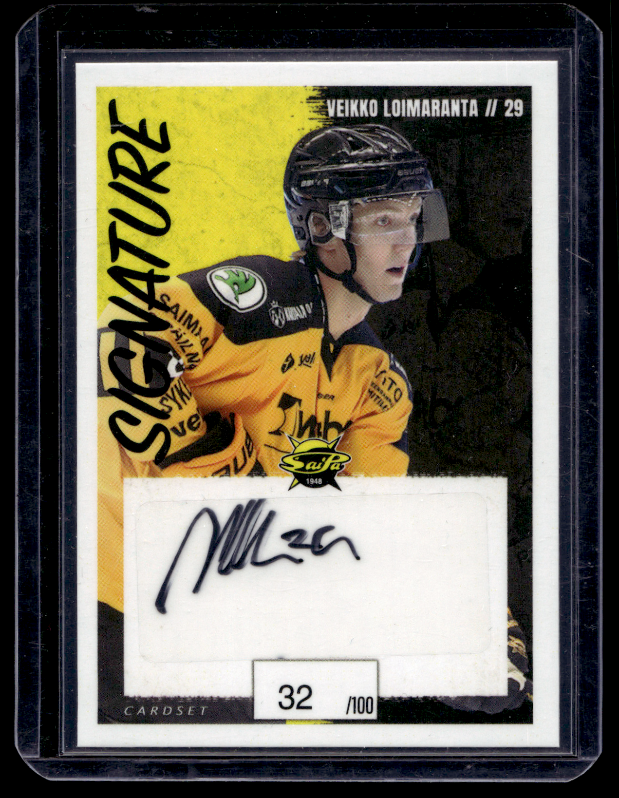2022-23 Cardset Signature -  Veikko Loimaranta /100