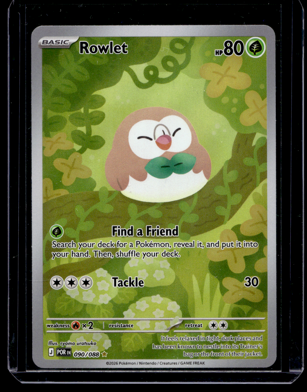 2026 Pokemon - Perfect Order - Illustration Rare - Rowlet #090